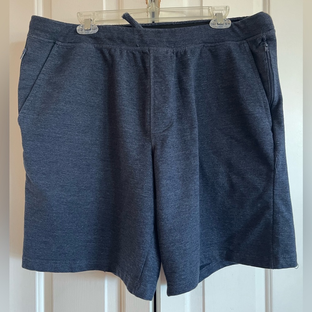 Eddie Bauer💙Dark Blue Athletic Shorts w Zip Pockets & Elastic Waistband